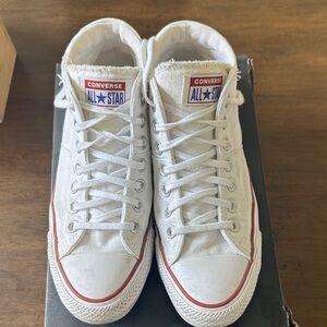 Converse All Star White and Red Sneakers